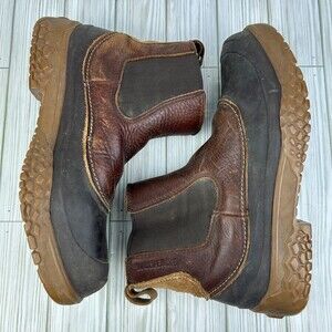 Wolverine Chelsea Brown Leather Waterproof Slip Resistant Ankle Boots Size 11.5